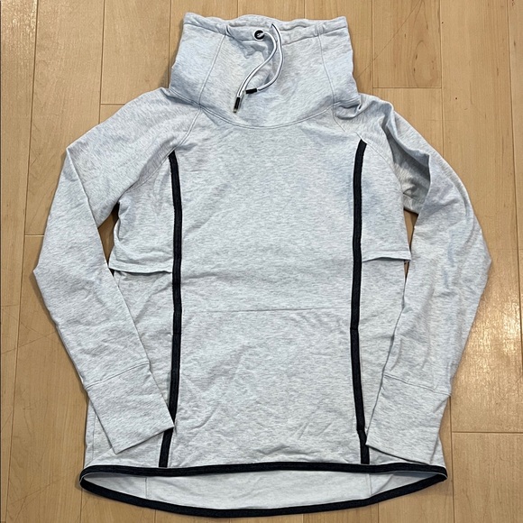 Athleta Light Gray Cowl Neck Sweater Small - Picture 3 of 15